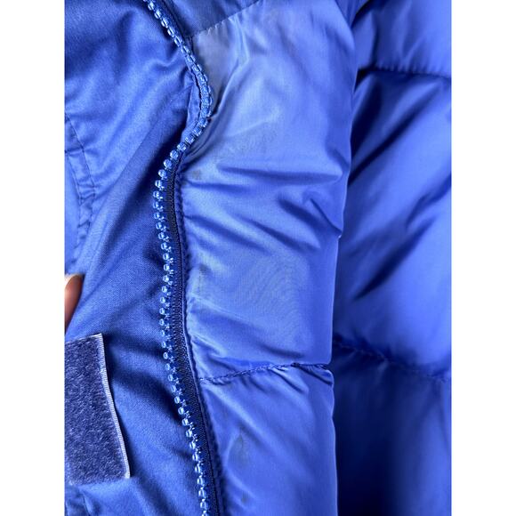 Eddie Bauer Goose Down Jacket Coat Parka Premium Q Blue Womens Small Vintage 90s - Picture 5 of 9